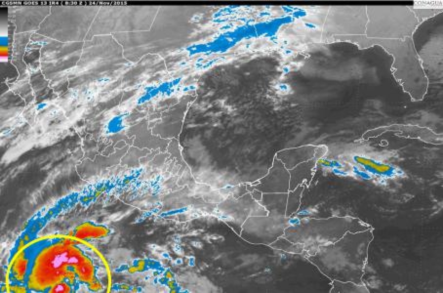 Tormenta tropical 'Sandra' se forma en el Pacífico