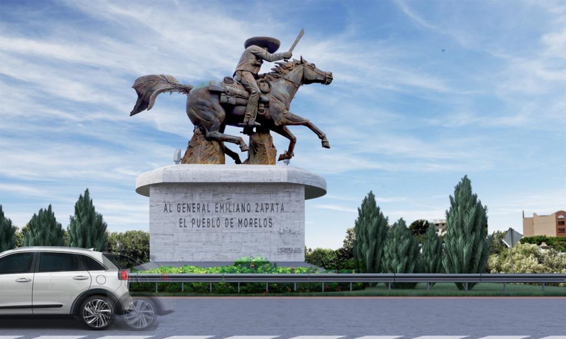 Refiere Obras Públicas que se dignifica monumento del Caudillo del Sur