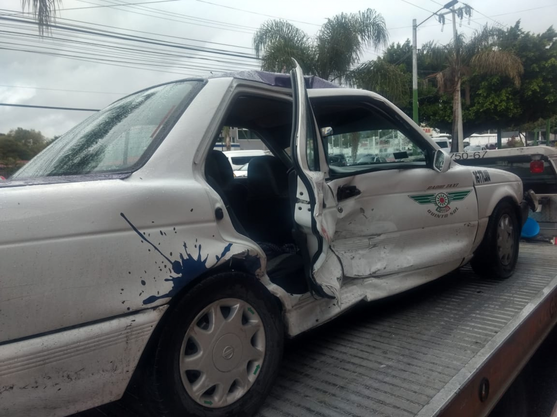 Presunto asaltante choca en la avenida Domingo Diez