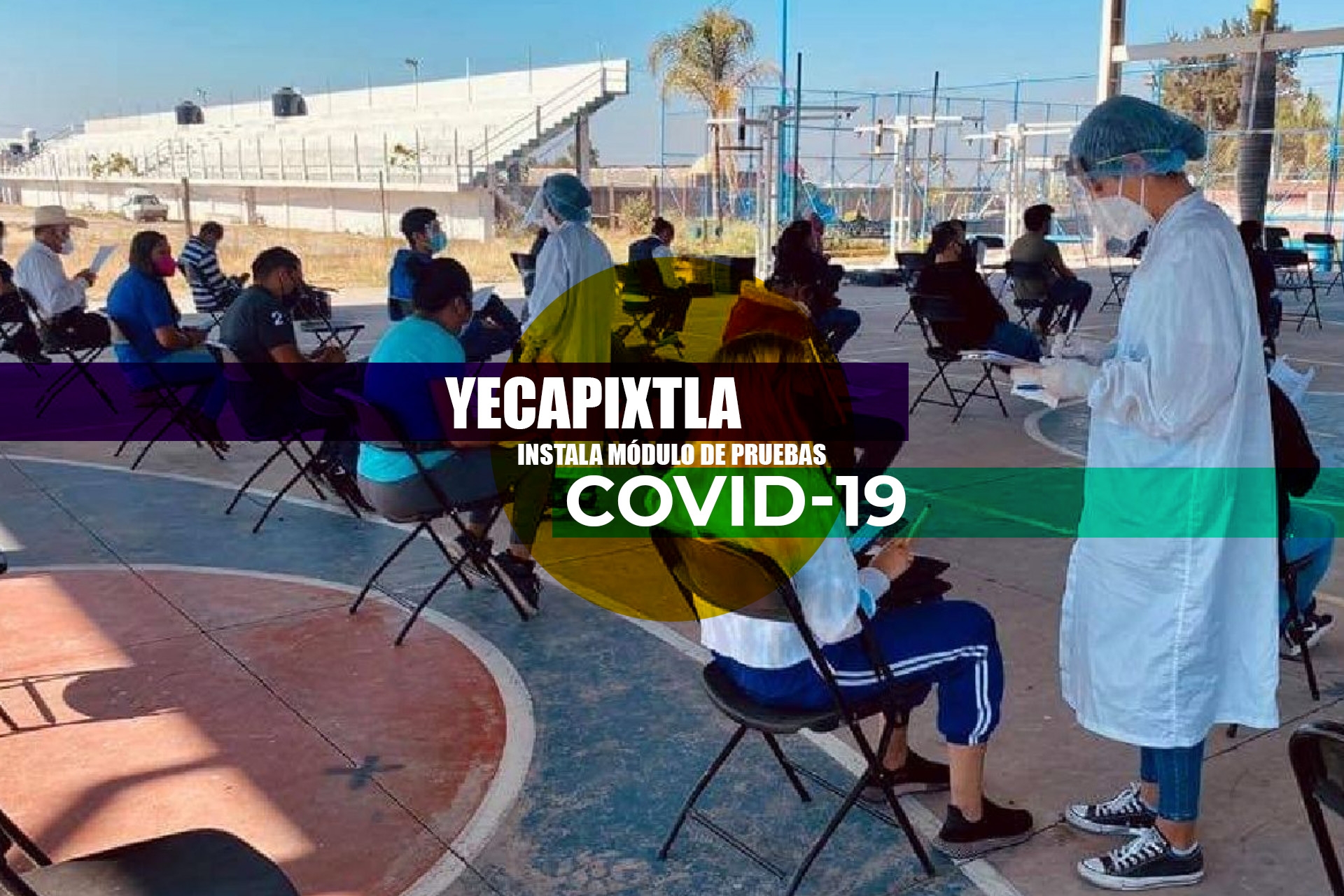 Instalan módulo de pruebas para detectar covid-19 en Yecapixtla