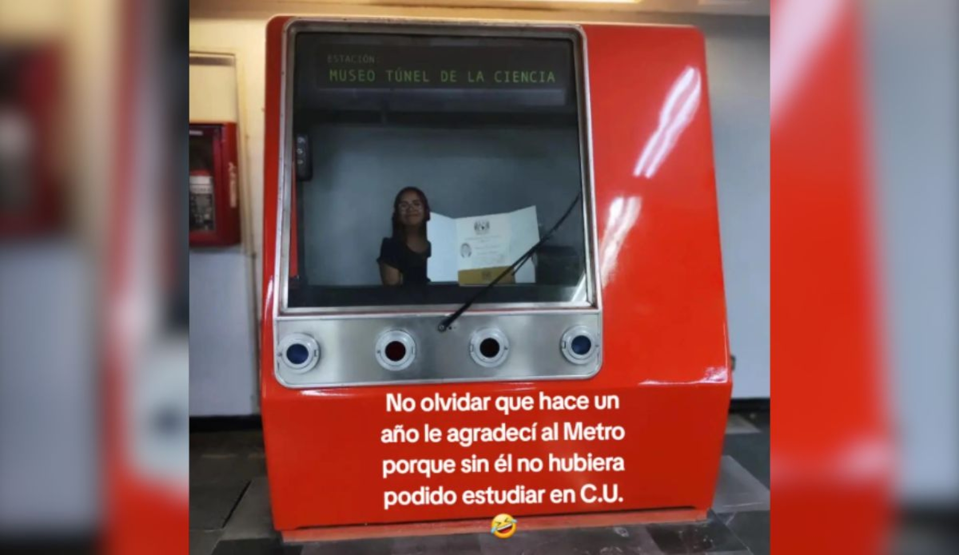 'Gracias al Metro, logré titularme': joven destaca su papel en la educación