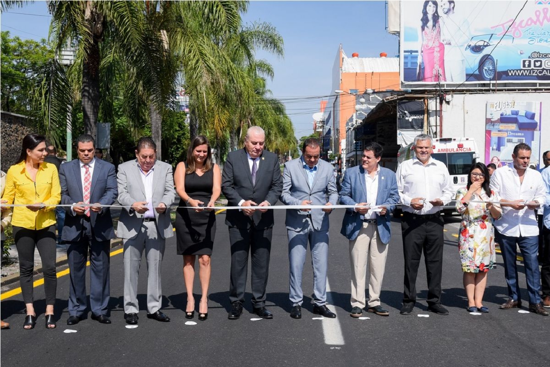 Cumple Cuauhtémoc Blanco con rehabilitación de vialidades primarias en Cuernavaca