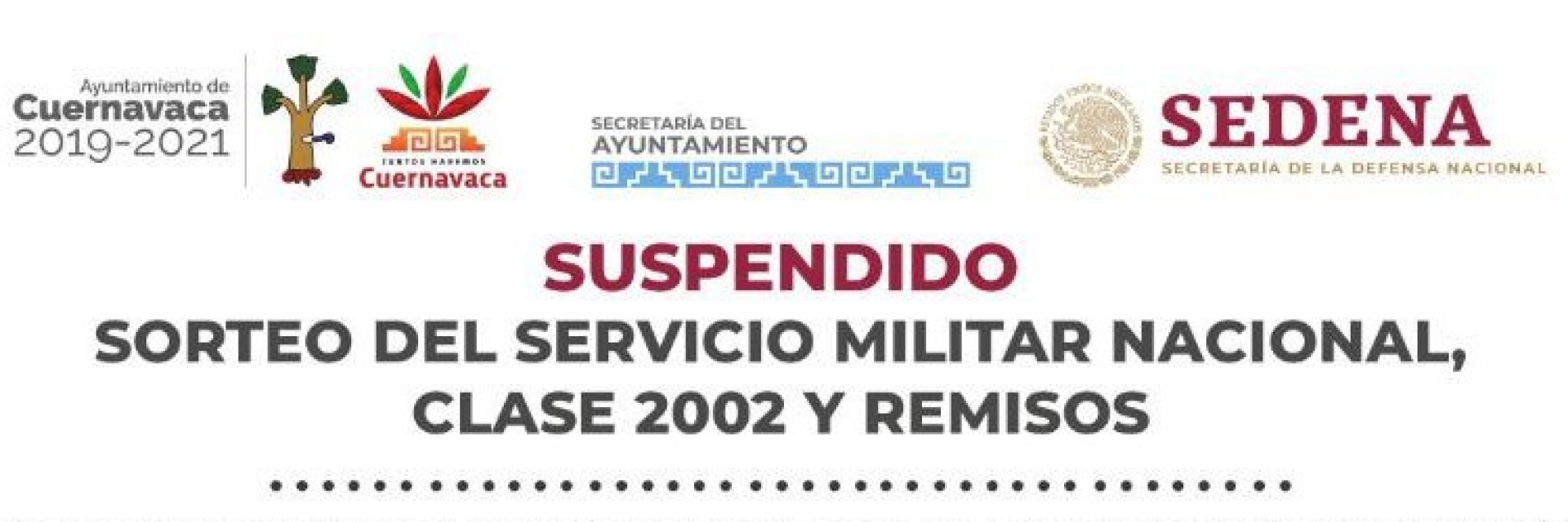 Suspenden en Cuernavaca sorteo del SMN, clase 2002 y remisos
