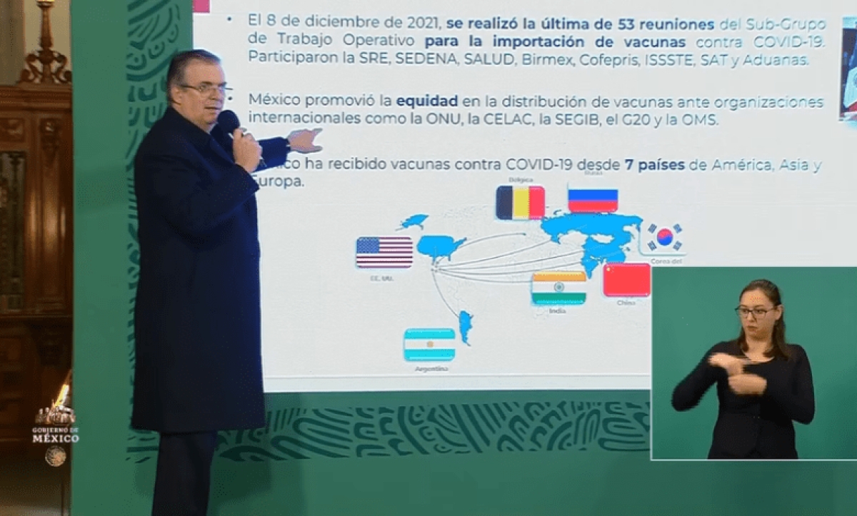 "Vacuna COVID estará disponible en 2022 como la de influenza": Ebrard