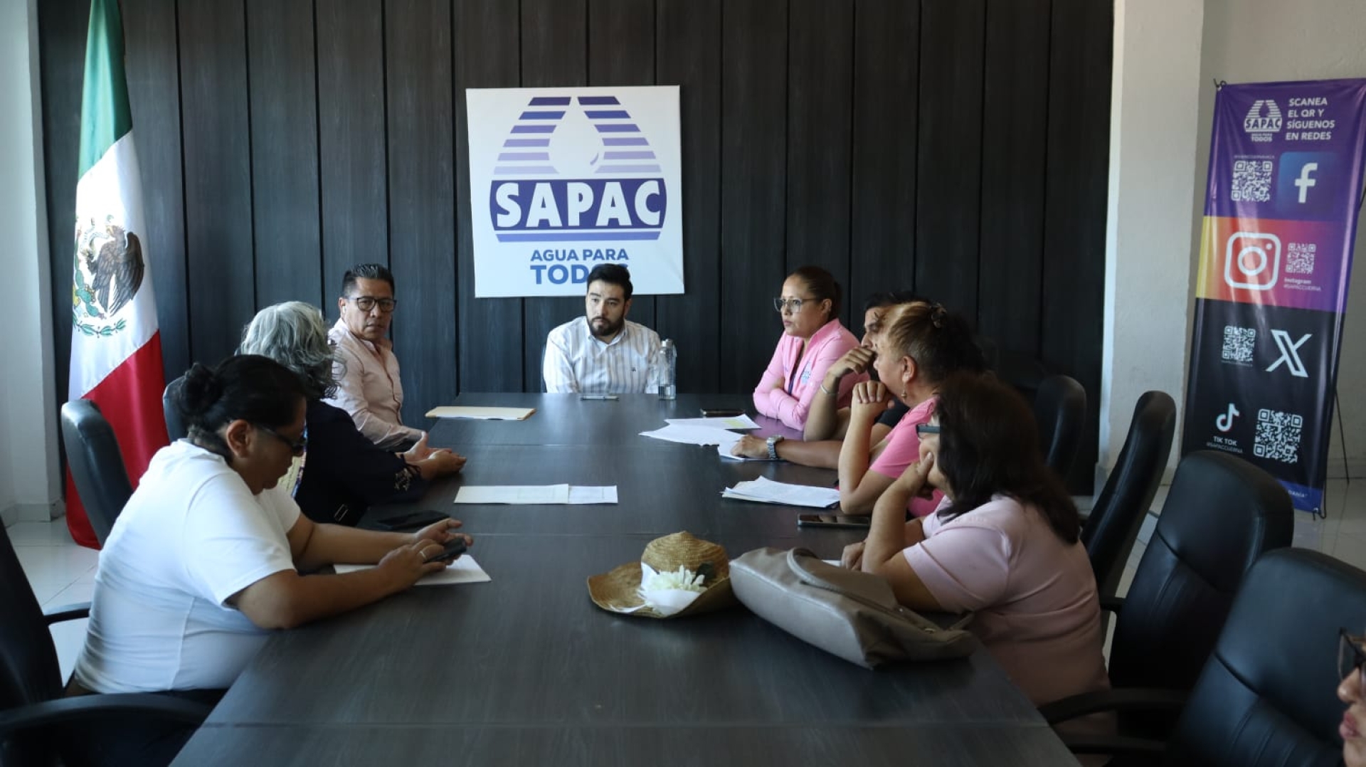 Efectúa SAPAC reunión de trabajo con integrantes de la comisión de Asociación Cívica Morelense