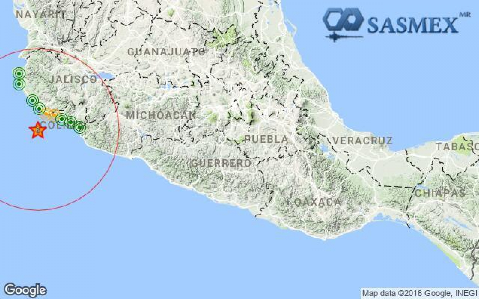 Se siente sismo de 6.0 en Jalisco