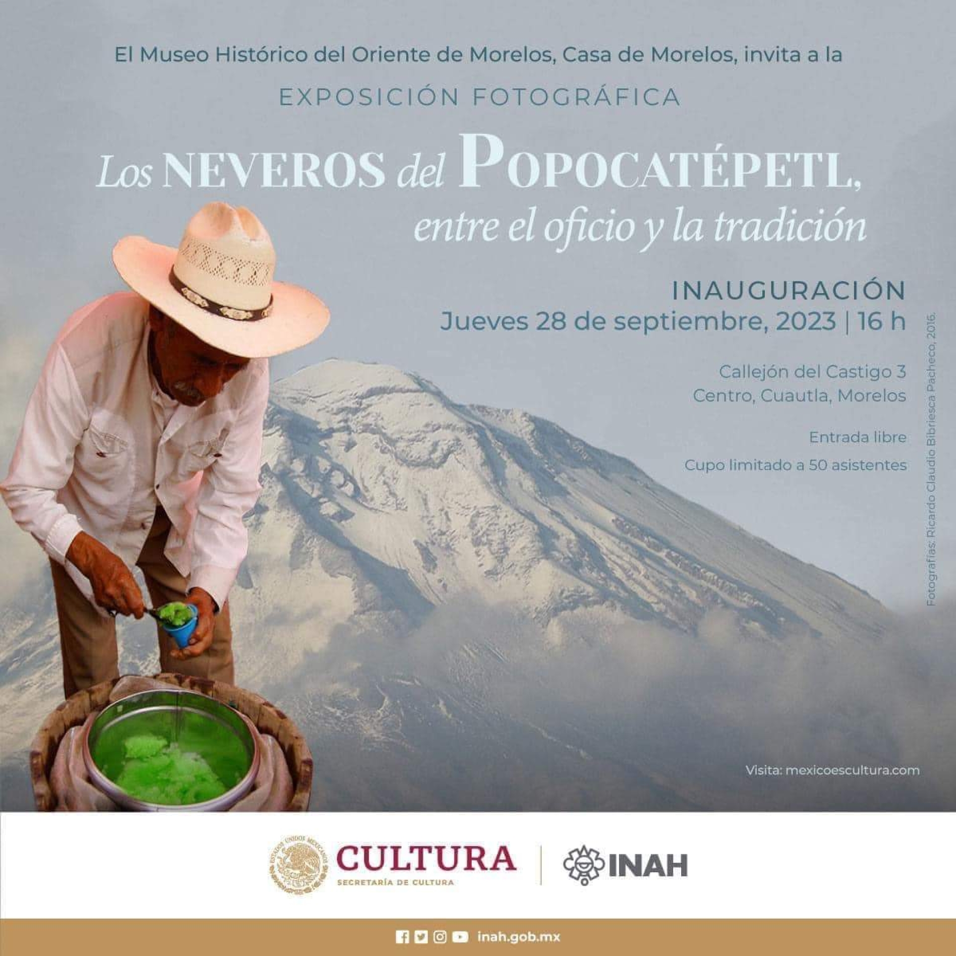 Abren Exposición Fotográfica 'Los Neveros del Popocatépetl'