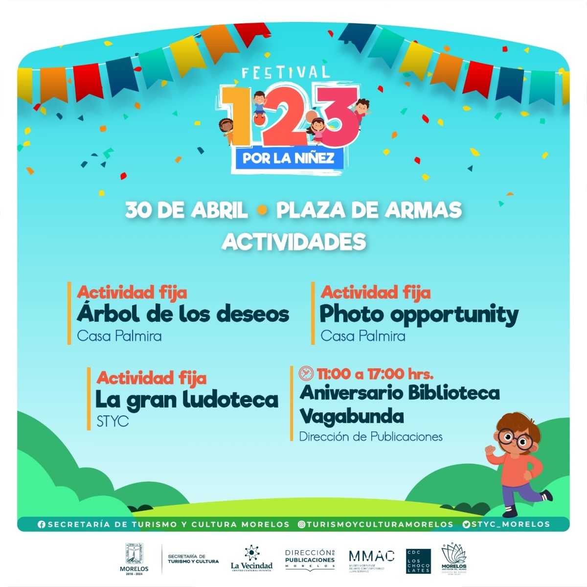Anuncia STyC la segunda edición del 'Festival 1, 2, 3 por la niñez'
