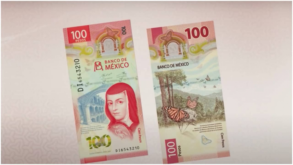 Billete de 100 pesos es elegido como el mejor del 2020