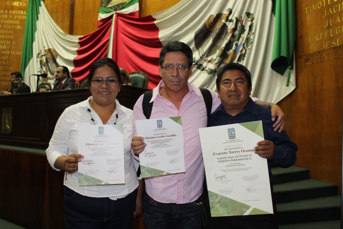 Entrega Congreso el Premio al Mérito Periodístico 2016