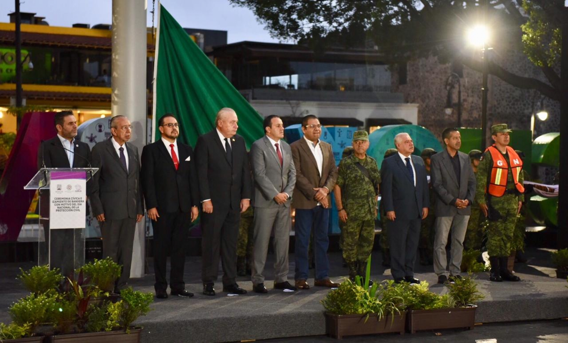 Encabeza gobernador conmemoración por el Día Nacional de la Protección Civil