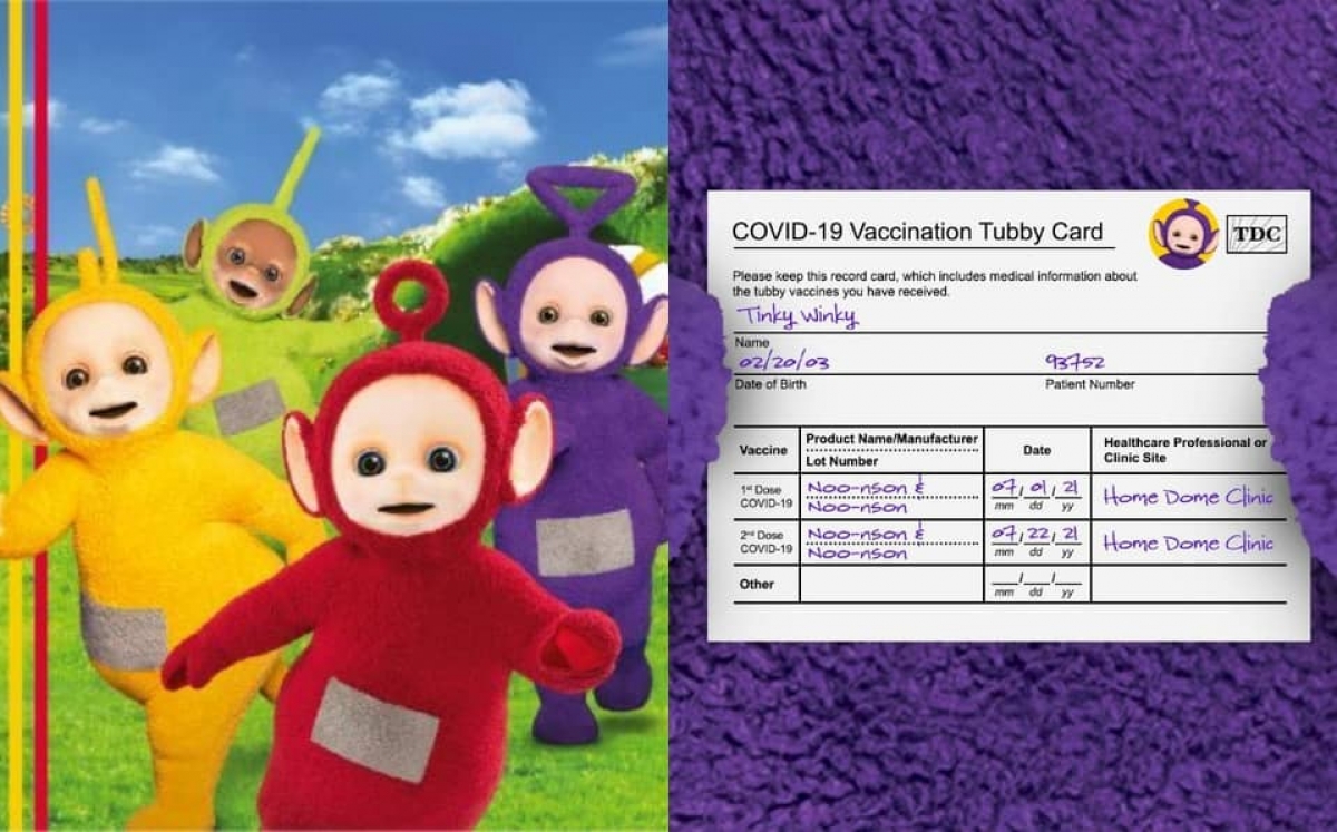 ¡Mejor ellos! Teletubbies se vacunan contra COVID-19