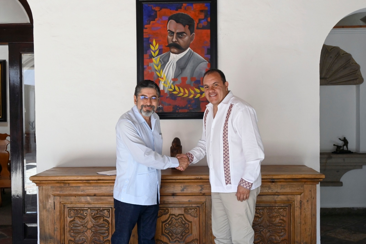 Acuerdan Cuauhtémoc Blanco y el nuevo titular del Centro Morelos de la SICT reforzar trabajo conjunto