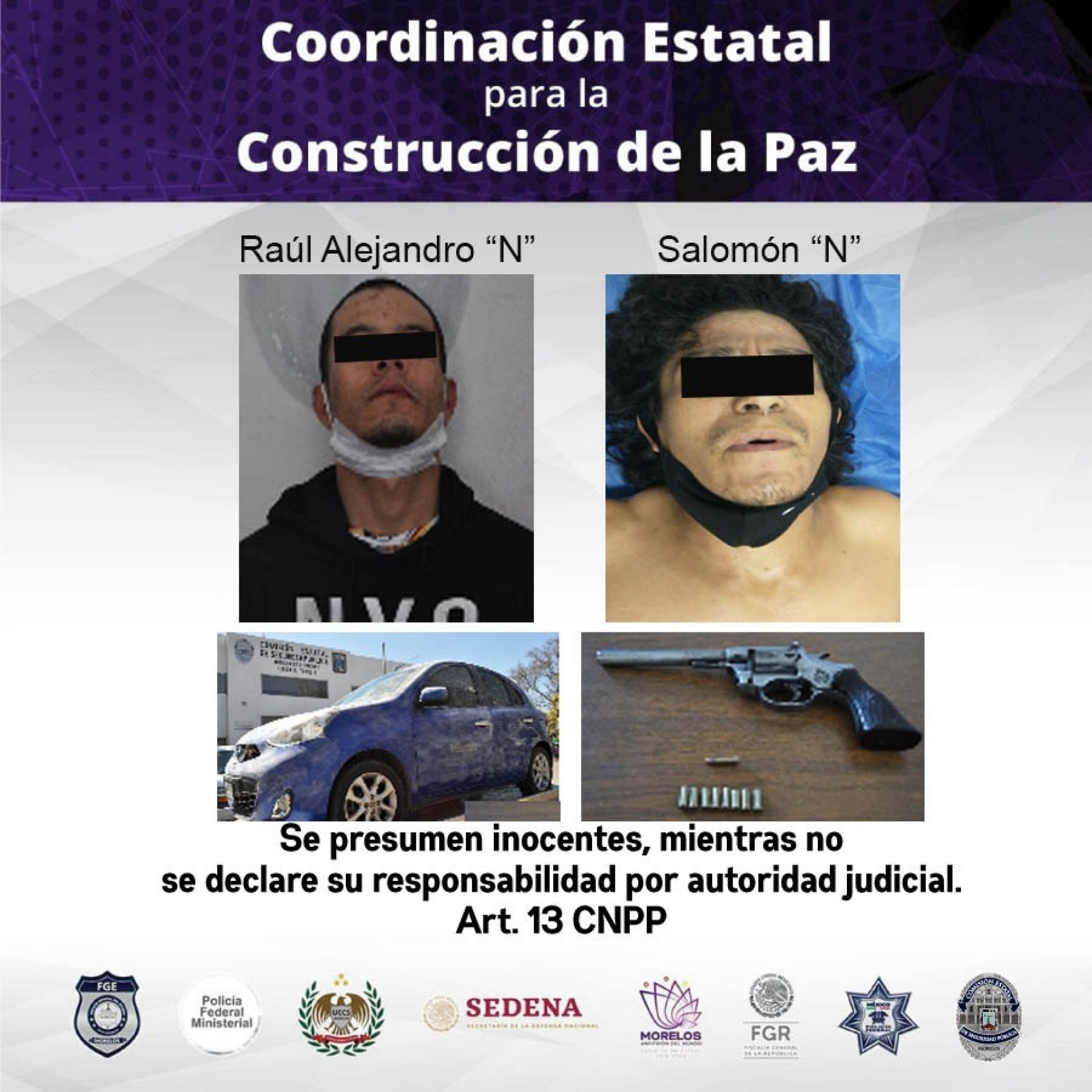 Dos hombres detenidos por presunto robo con violencia y tentativa de homicidio
