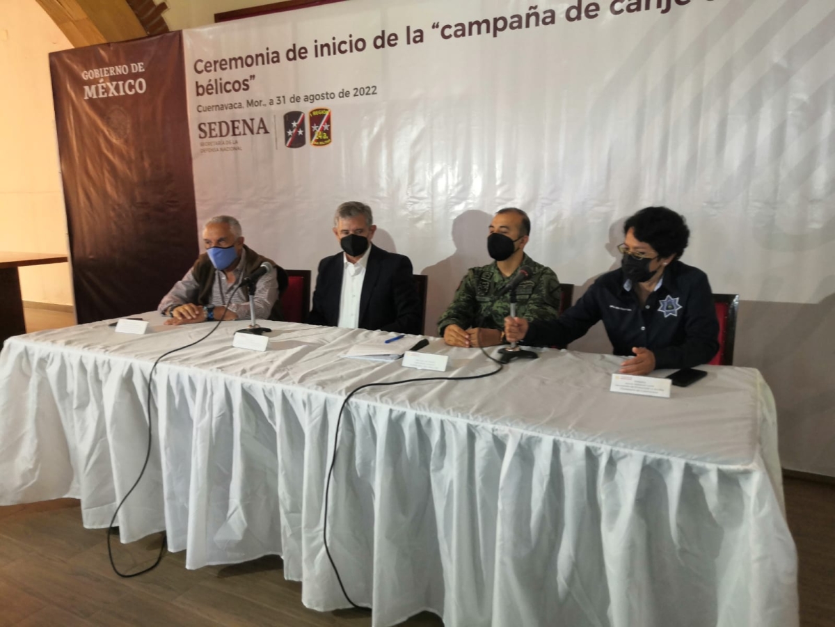 Iniciará en Cuernavaca campaña de canje de armas y juguetes bélicos