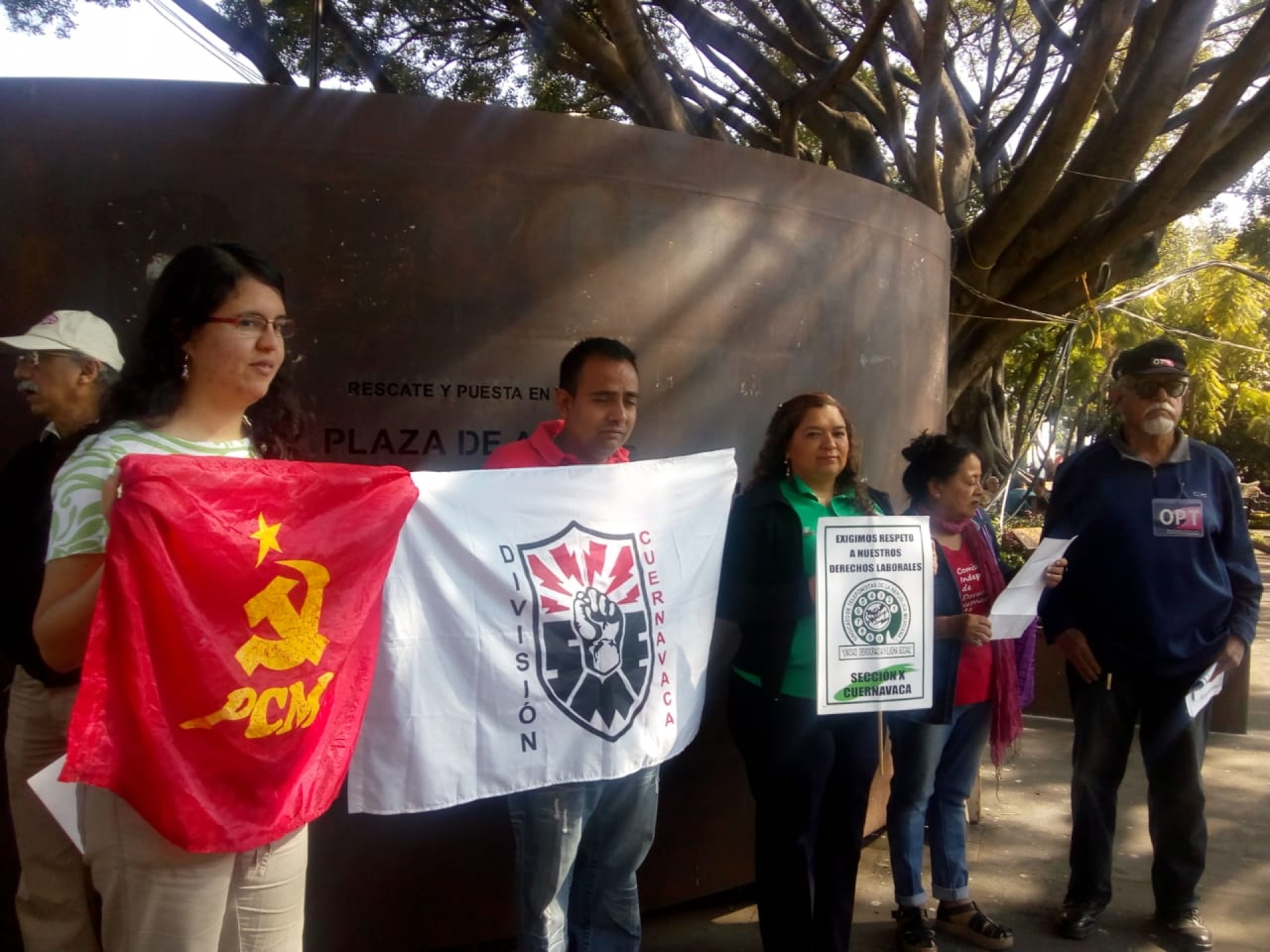 Respaldan organizaciones del Pacto Morelos a sindicatos con negociaciones pendientes