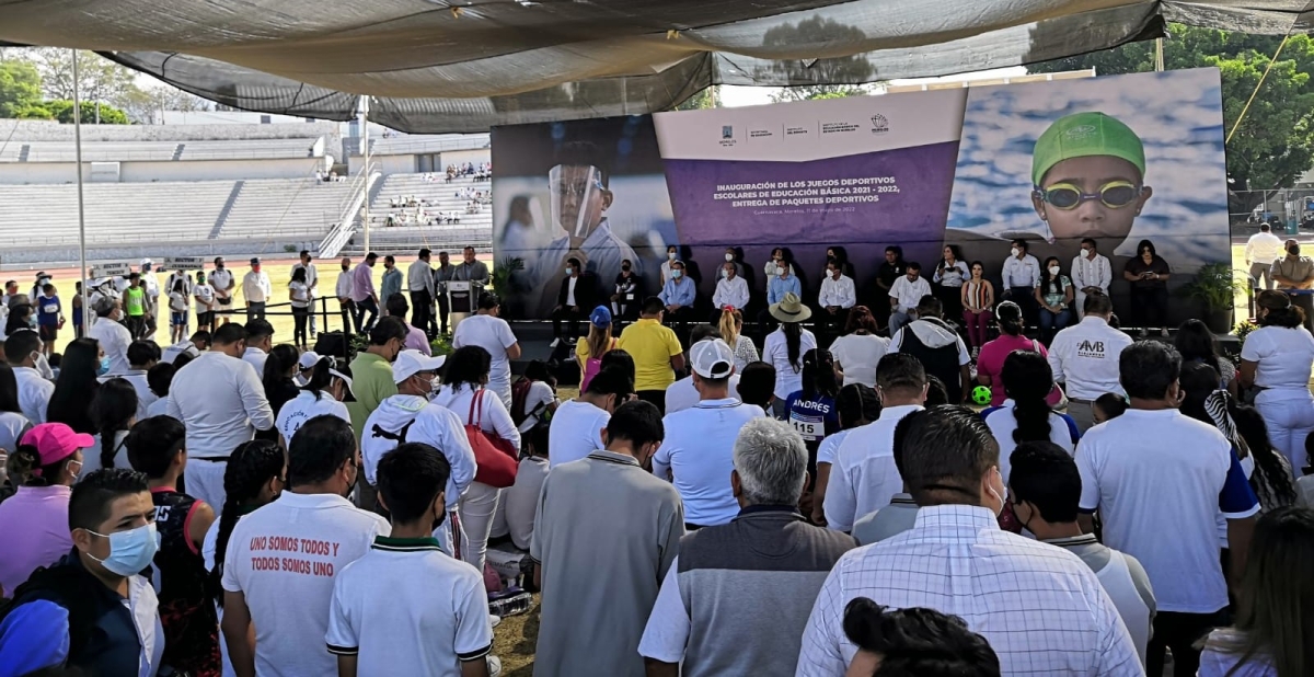 Preside gobernador inauguración de 'Juegos deportivos escolares de educación básica'