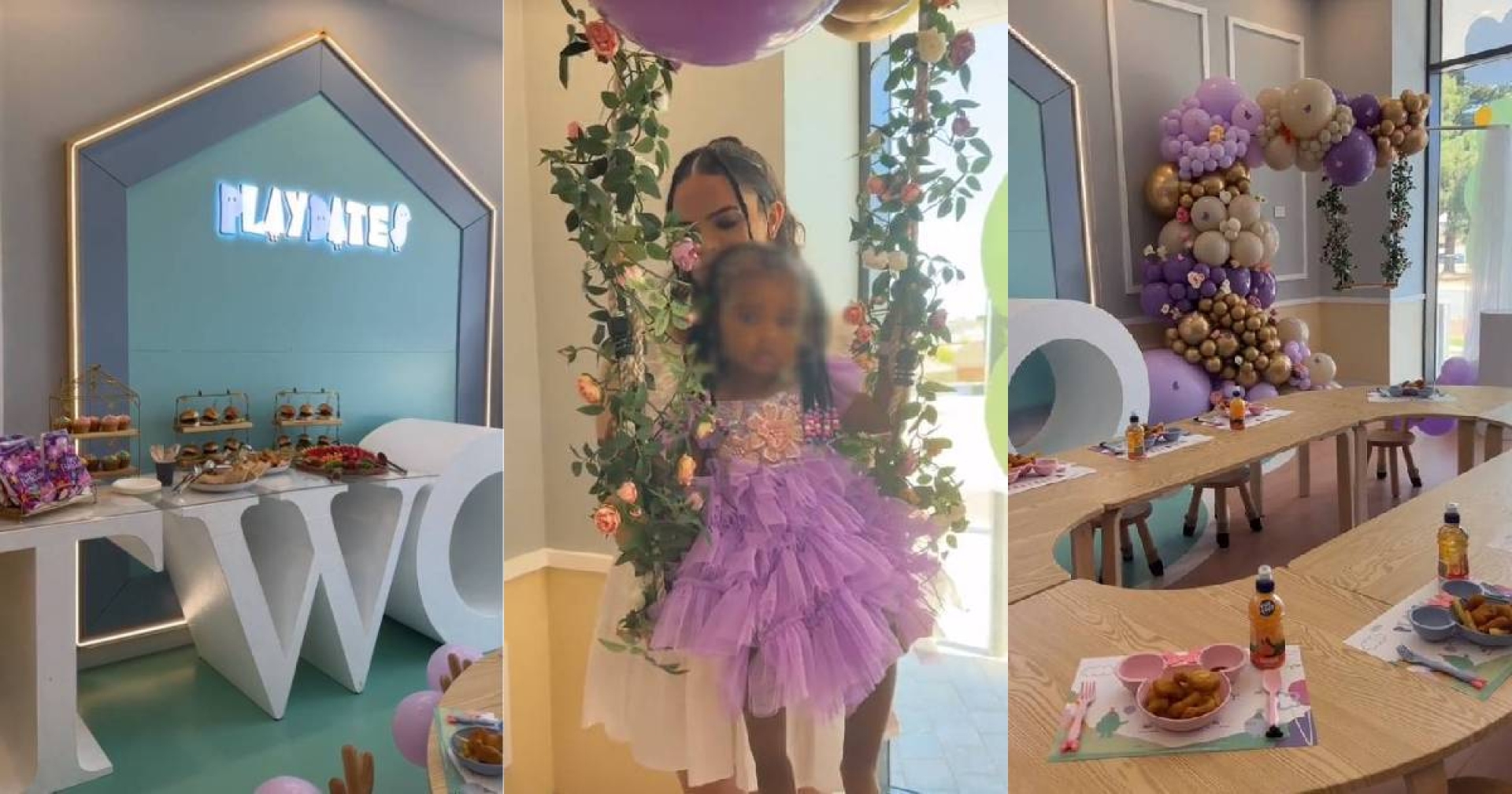 Fiesta de ensueño para hija termina con solo dos invitados presentes
