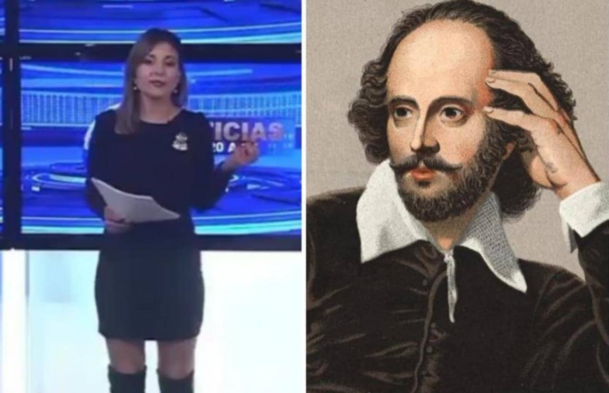 Conductora creyó que Shakespeare, autor de Romeo y Julieta, estaba vivo y anunció su muerte