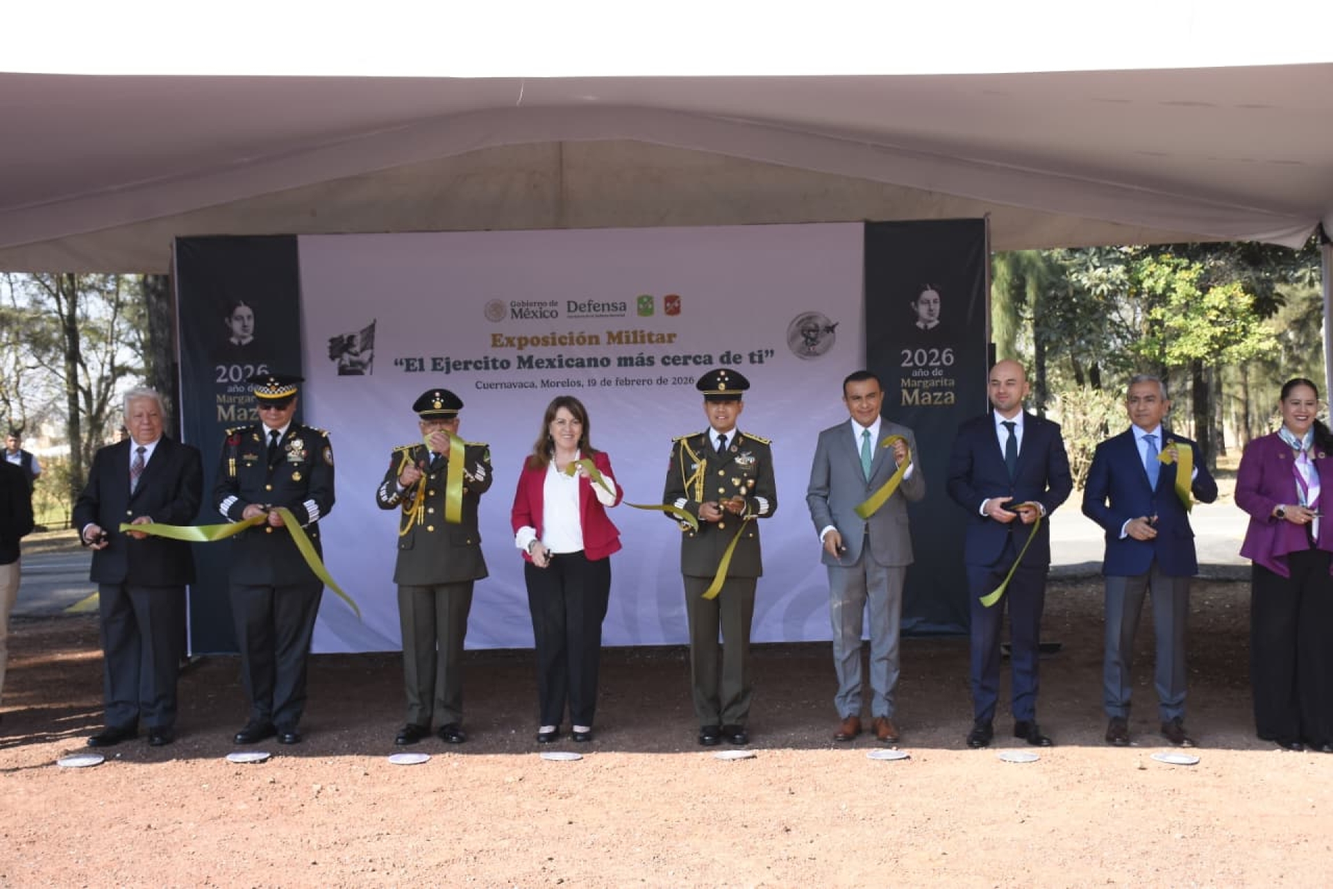 Preside gobernadora Margarita González Saravia ceremonia de conmemoración del Día del Ejército Mexicano