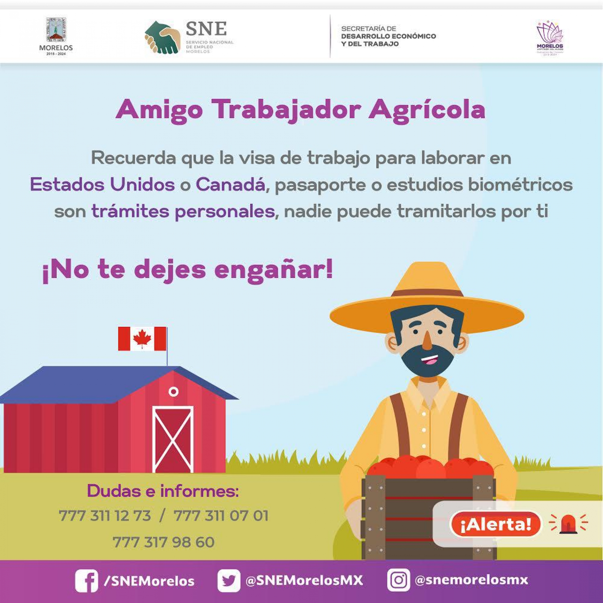 Llama SNE Morelos a la población a no caer en fraudes