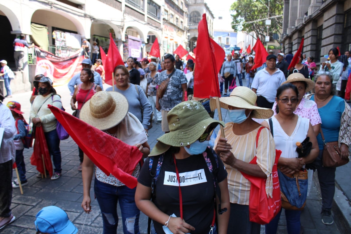 Demandan antorchistas apoyos para sus agremiados