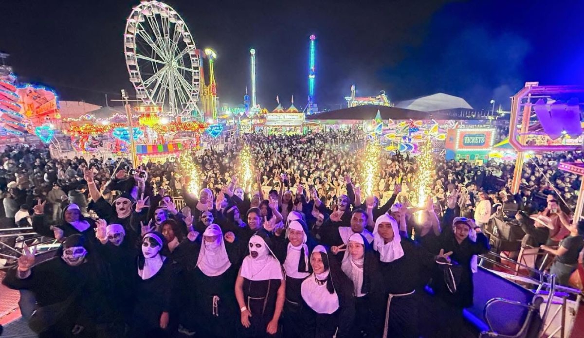 Tulancingo rompe récord con reto viral de 'La Monja' en feria local