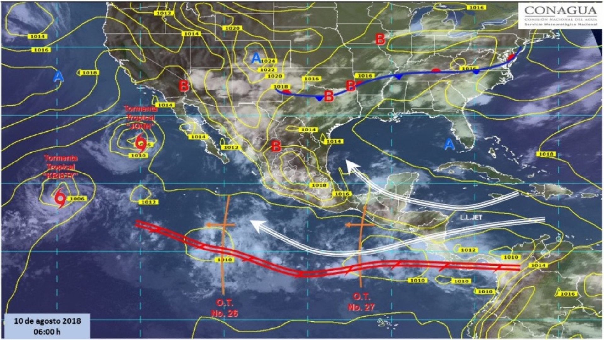 Persistirá potencial de lluvias durante fin de semana