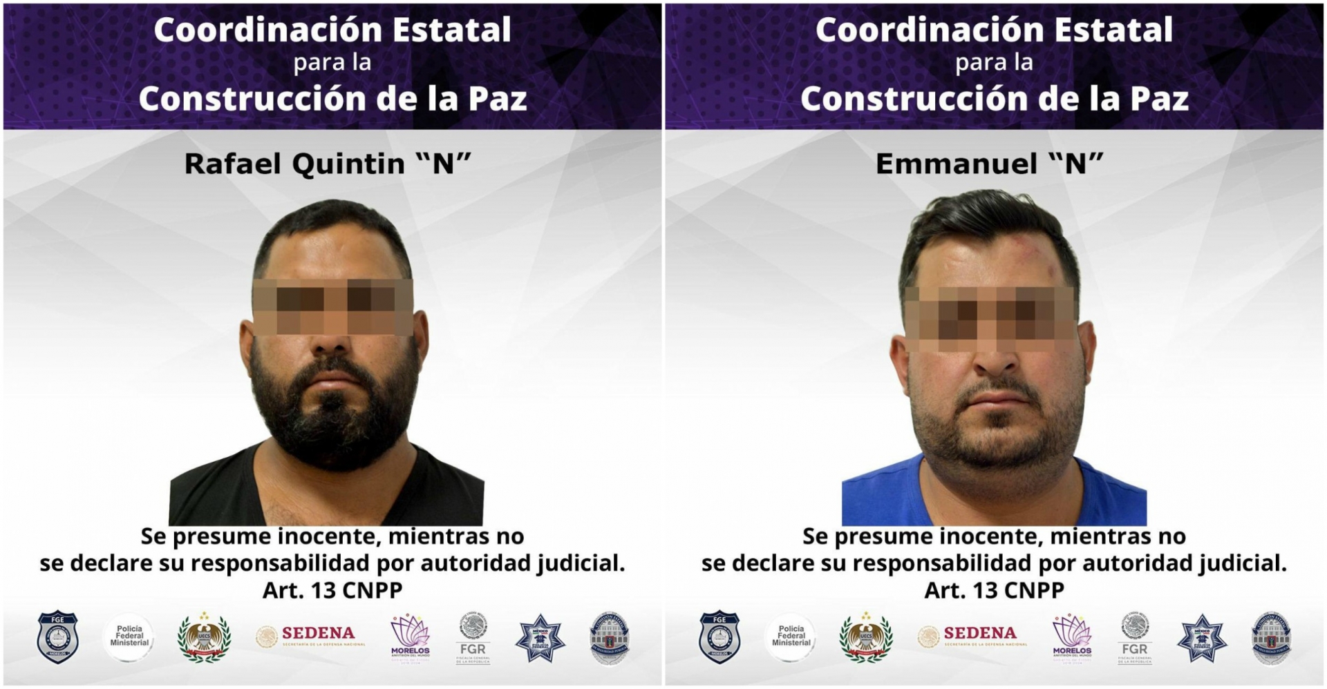 Detienen a dos con armas de fuego; una, relacionada con el homicidio de Juan David 'N'