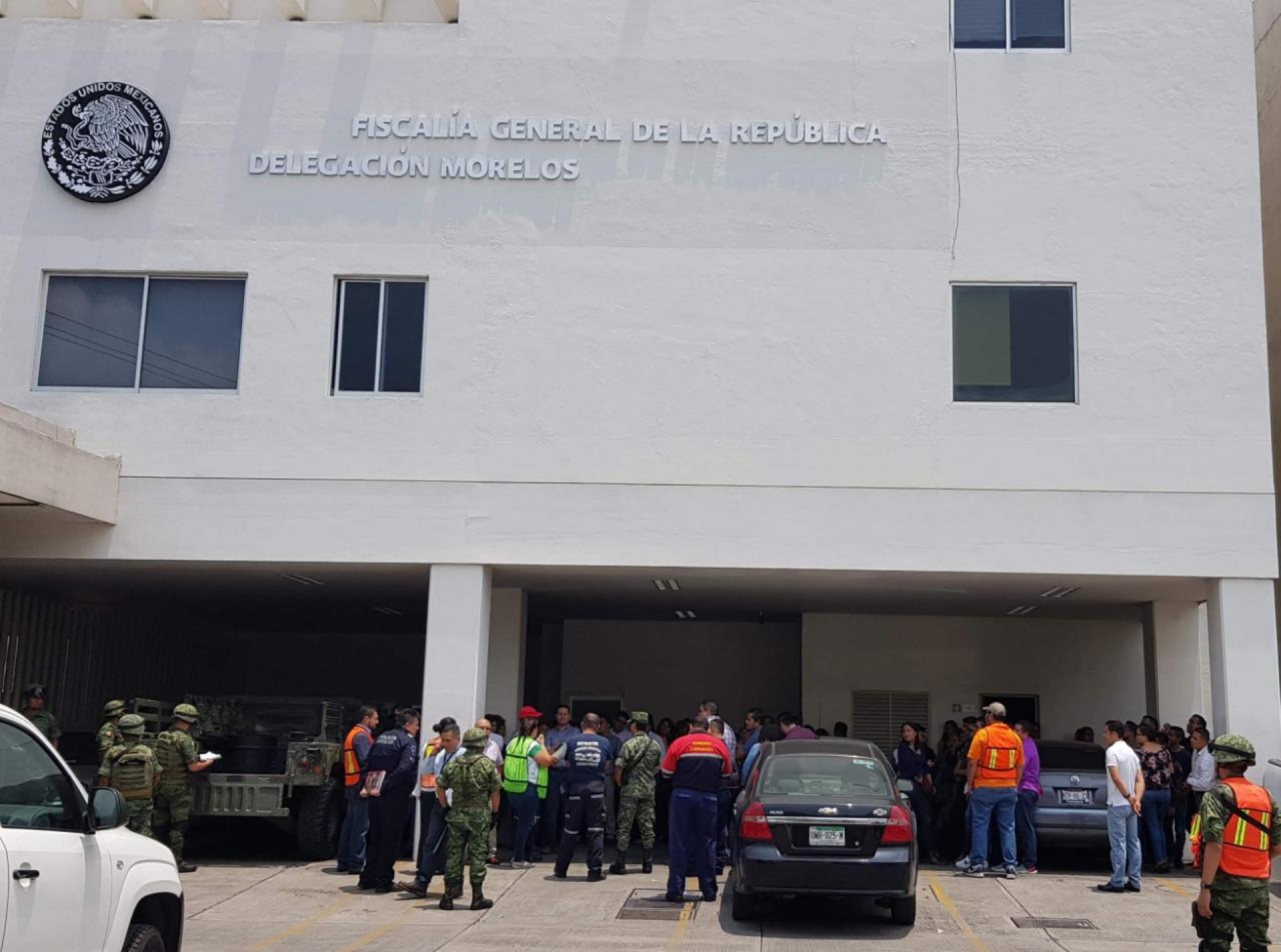 Participa personal de FGR Morelos en simulacro de amenaza de bomba