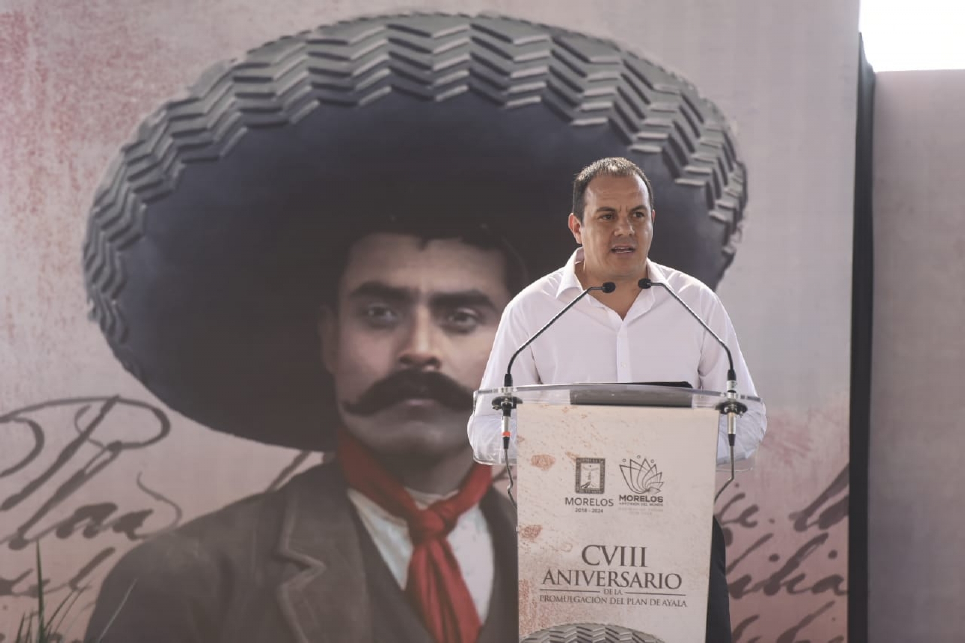 Preside gobernador conmemoración del 108 aniversario de la Promulgación del Plan de Ayala