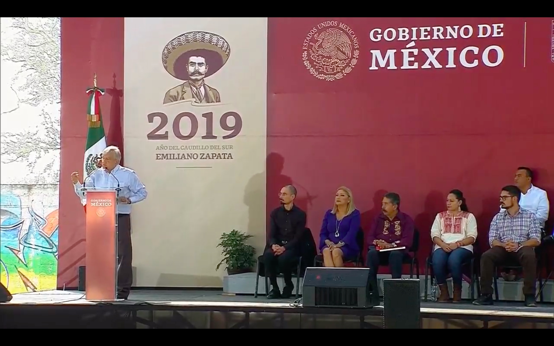Acude AMLO a Morelos para declarar a 2019, Año de Emiliano Zapata