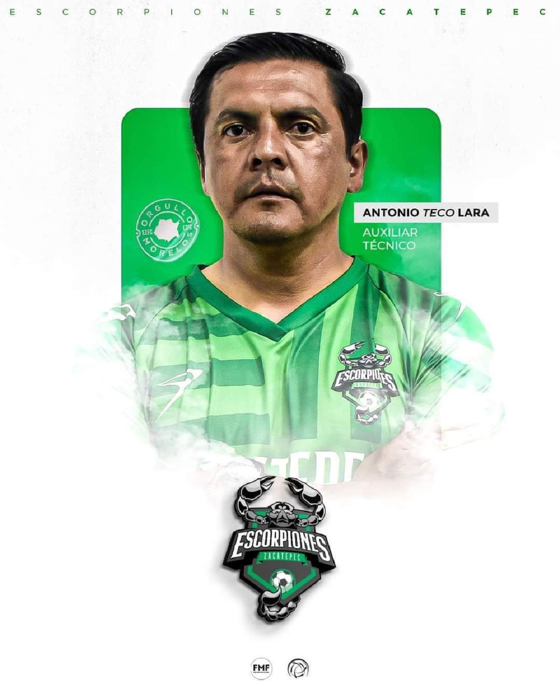 Antonio "Teco" Lara, técnico interino de Escorpiones de Zacatepec