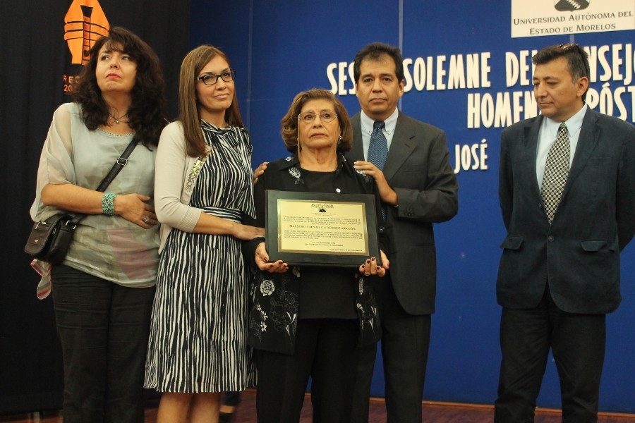 Rinde Consejo Universitario homenaje póstumo a Fausto Gutiérrez Aragón