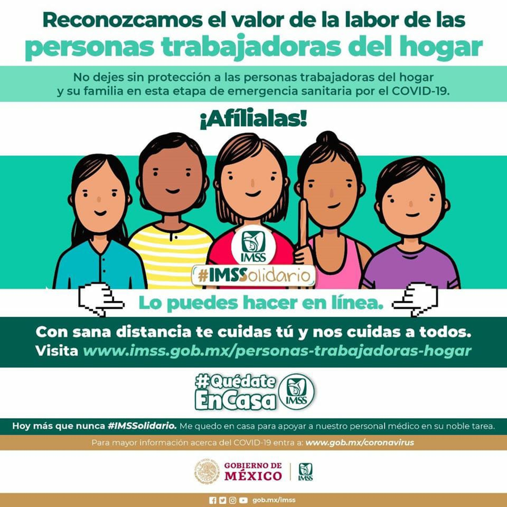 Invita IMSS Morelos a registrar a las personas trabajadoras del hogar vía internet