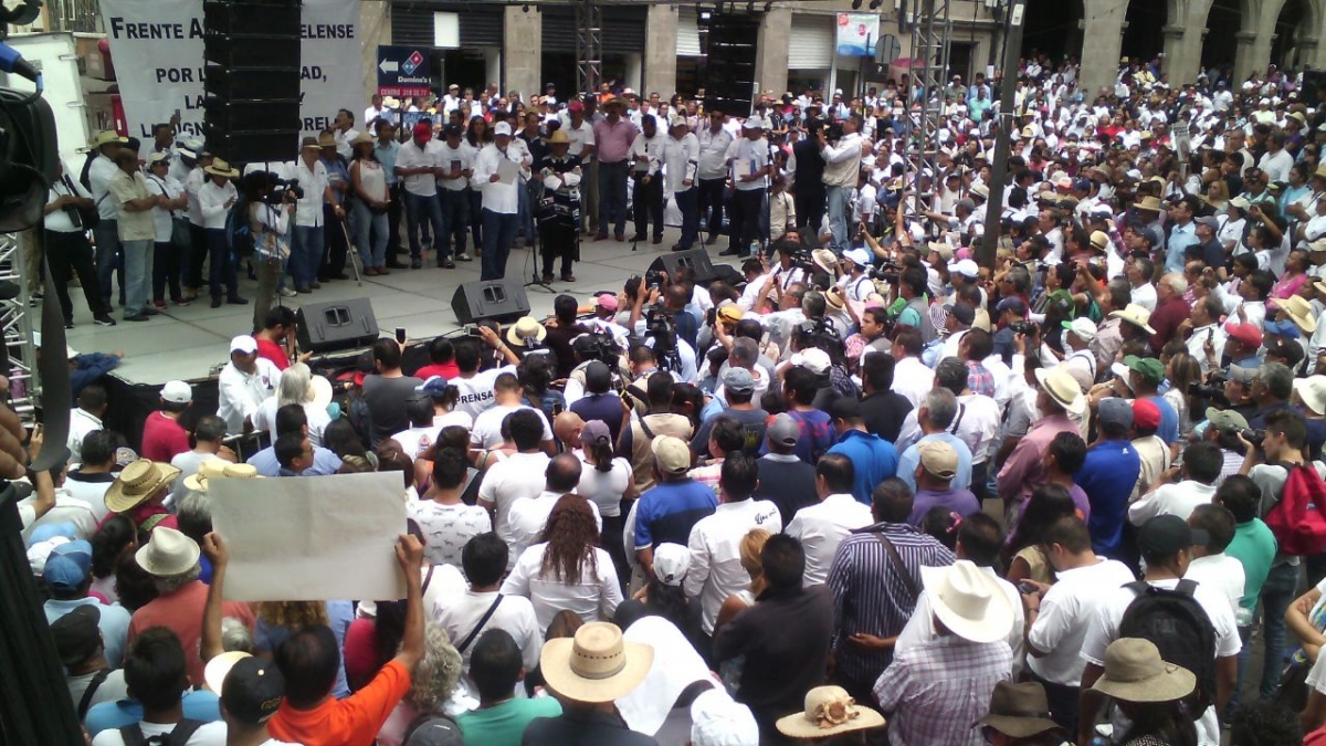 Como vocero del FAM, dirige Vera Jiménez mensaje en mitin "por la seguridad, la justicia y la dignidad de Morelos"