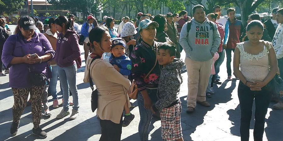 Exigen antorchistas entrega de apoyos a familias de colonias marginadas