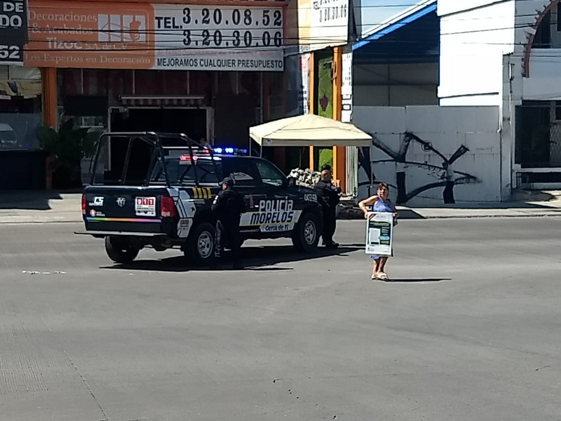 Realizan recorrido policías en Jiutepec, tras robo de camioneta