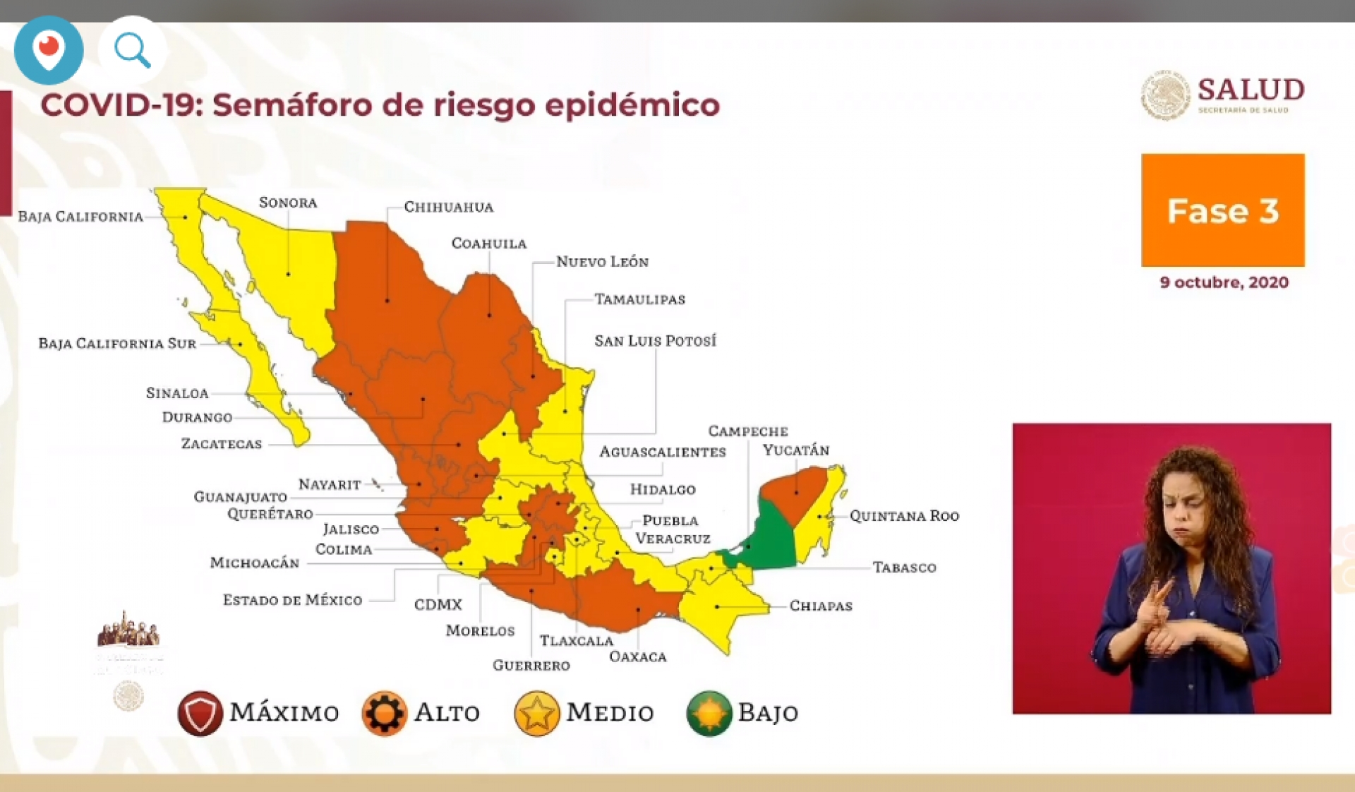 Morelos se mantiene en semáforo amarillo
