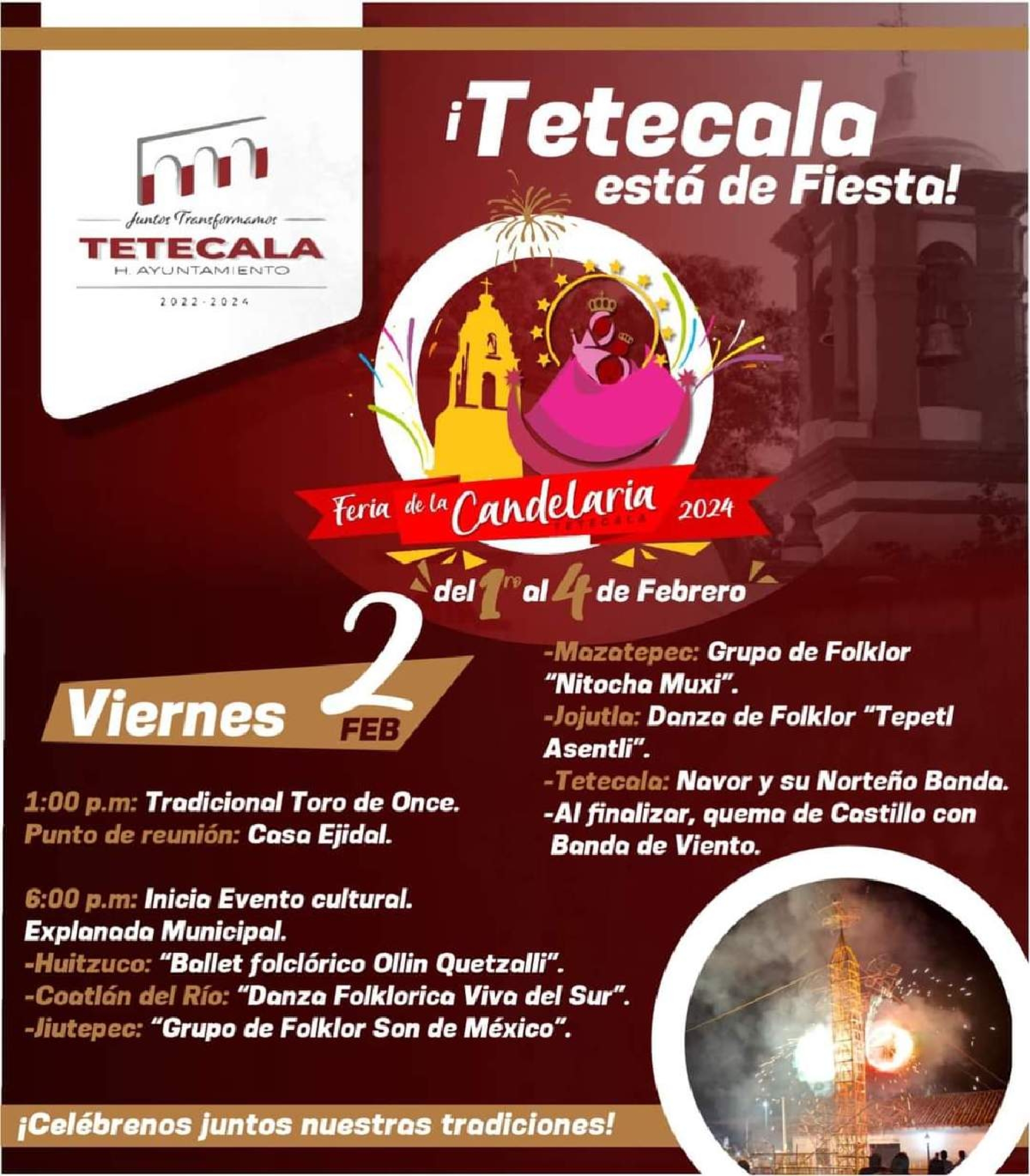 Anuncian la feria tradicional en Tetecala