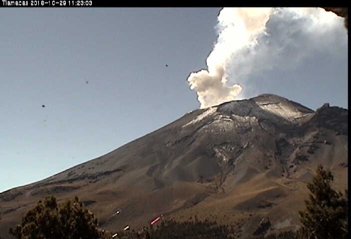 Registra el Popocatépetl incremento en su actividad