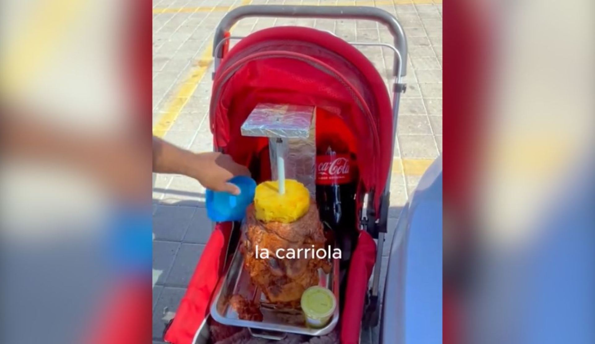 Influencer sorprende al entrar con trompo al pastor a cine en México