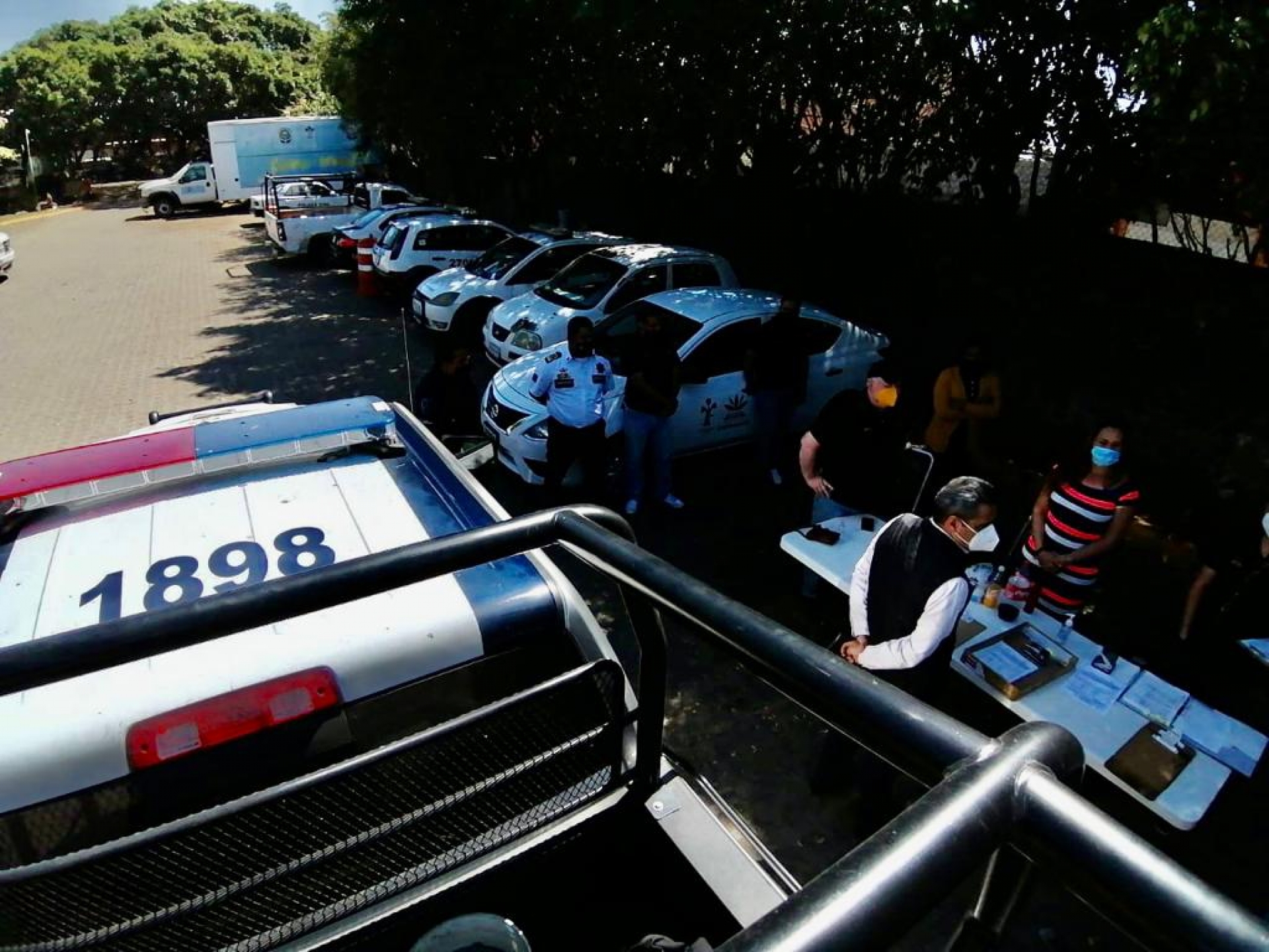 Revisa titular de SSP Cuernavaca parque vehicular