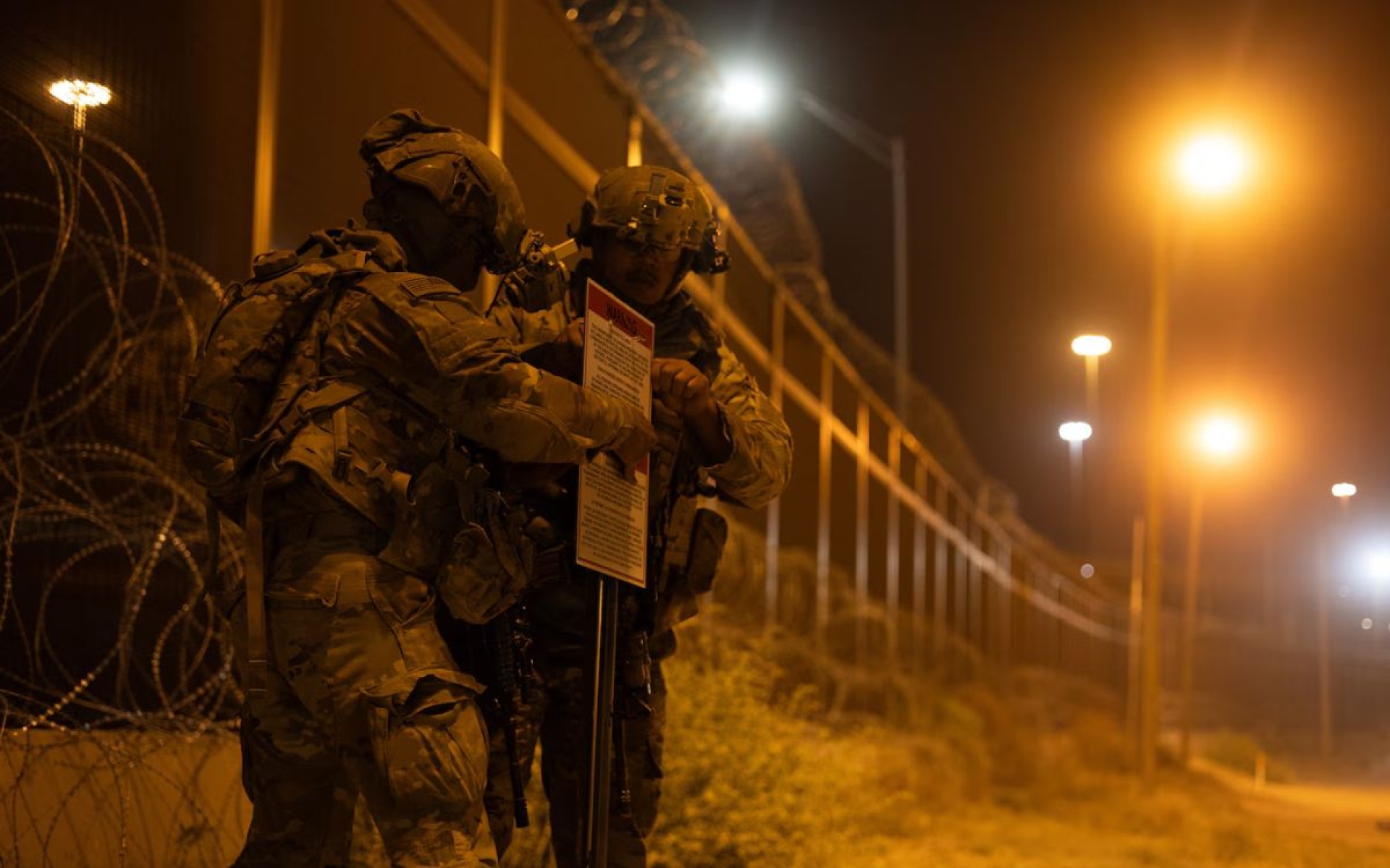 Estados Unidos establece segunda zona militar en frontera con México