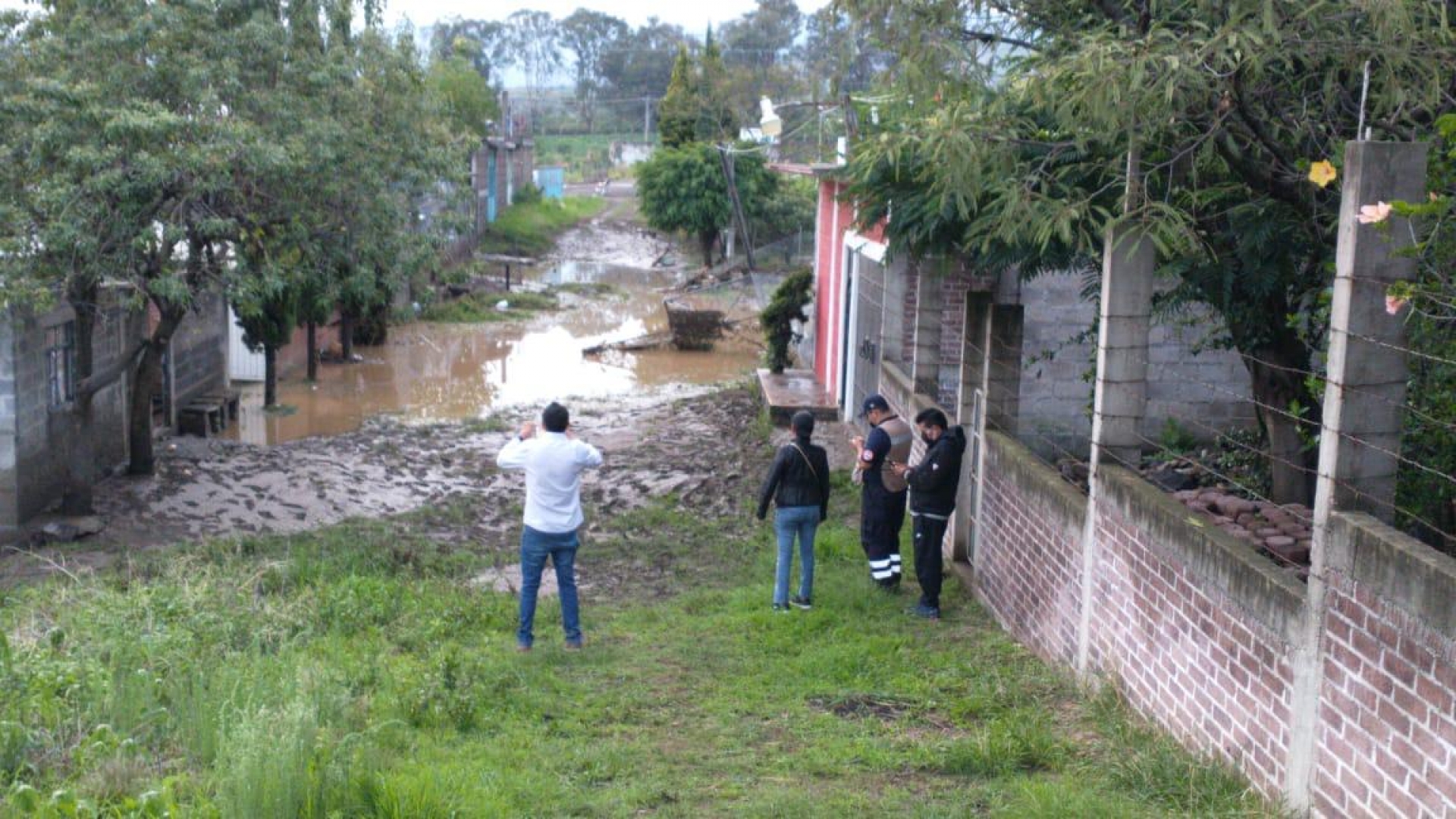 Inundación en el municipio de Atlatlahucan