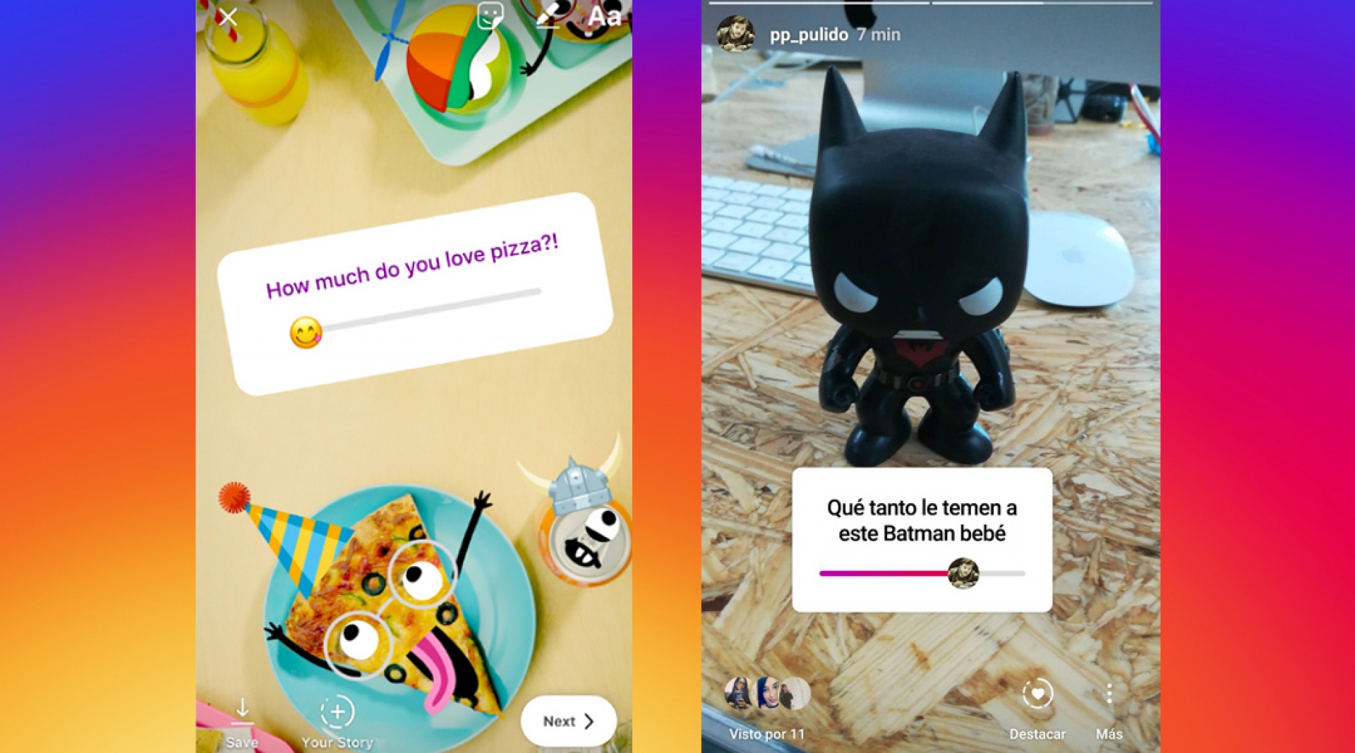 Instagram lanza emojis deslizables en las Historias
