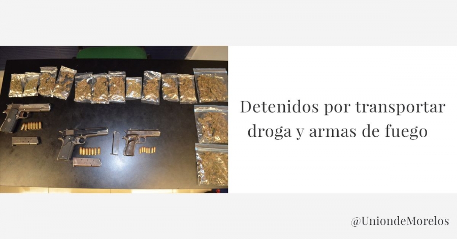 Transportaban armas y droga en un auto