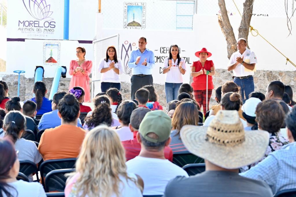 Inaugura gobernador tanque superficial de agua potable La Perseverancia, en Jiutepec