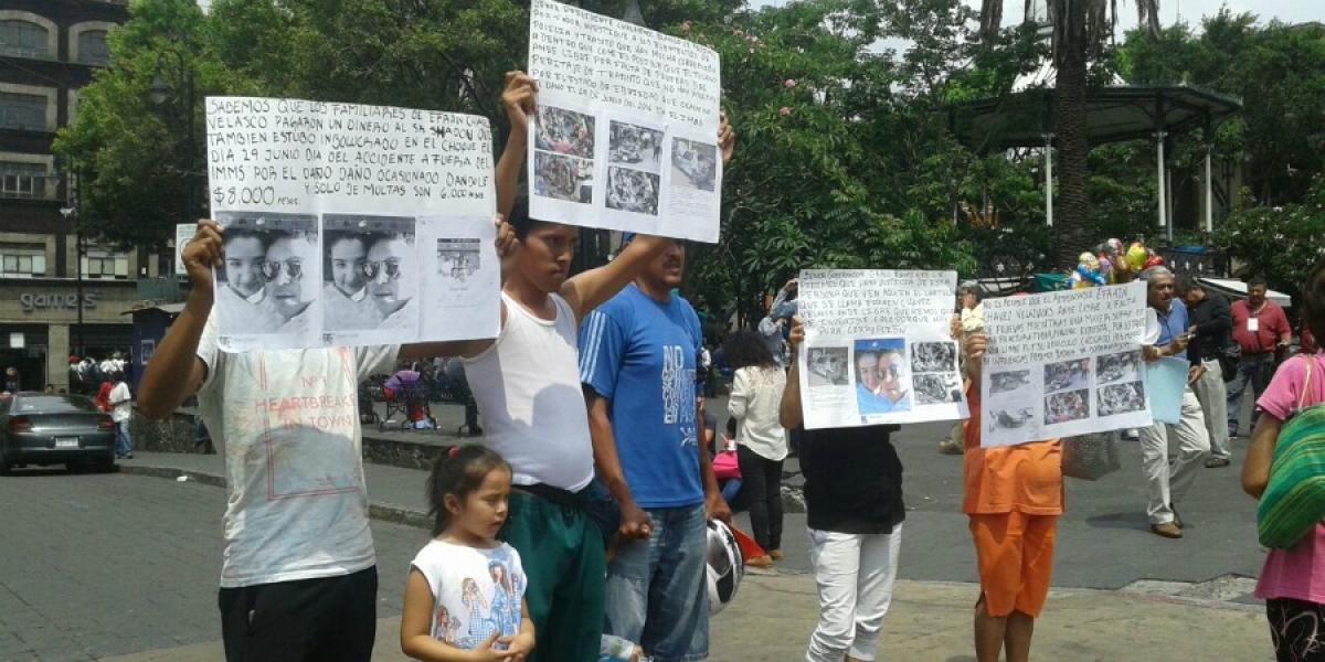 Demandan reparación del daño familiares de mujer que fue atropellada