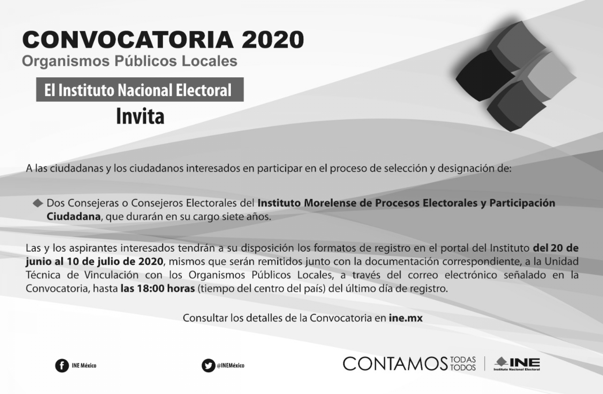 Reanuda INE actividades para designación de consejera o consejero del Impepac